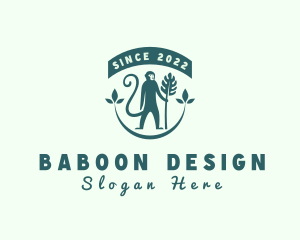 Baboon - Monkey Jungle Safari logo design