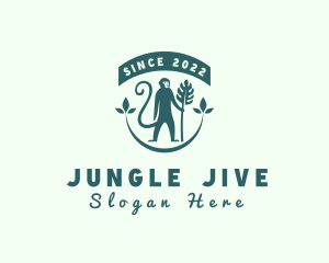 Monkey Jungle Safari logo design