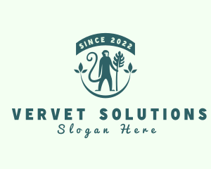 Vervet - Monkey Jungle Safari logo design