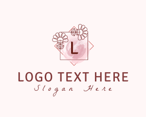Cosmetology - Natural Beauty Floral logo design