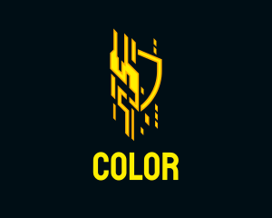 Cyberspace - Gamer Pixel Crest logo design