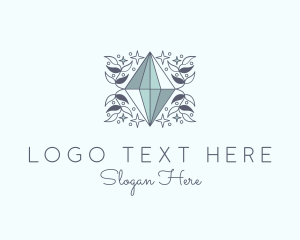 Souvenir - Luxury Crystal Gem logo design