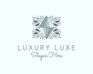 Luxury Crystal Gem logo design