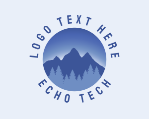 Echo - Winter Mountain Sunrise logo design