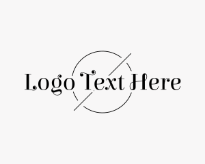 Wordmark - Classic Black Circle logo design
