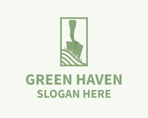 Green Shovel Planting logo design