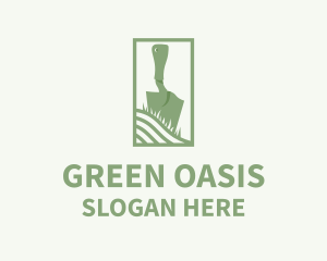 Green Shovel Planting logo design