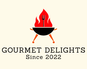 Hot Grill Restaurant  logo design