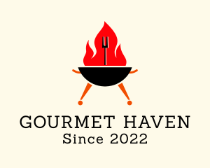 Hot Grill Restaurant  logo design