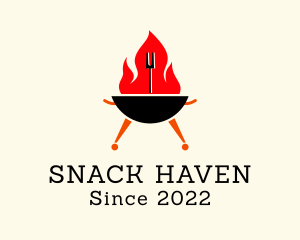 Hot Grill Restaurant  logo design