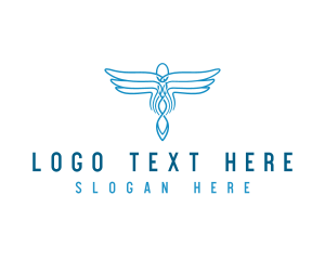 Hospital - Medical Caduceus Healthcare logo design