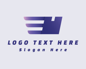 Distributor - Purple Logistics Package logo design