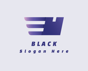 Express - Purple Logistics Package logo design