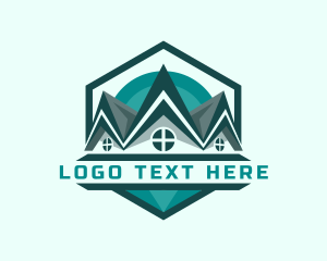 Roof - Roofing Renovation Contractor logo design