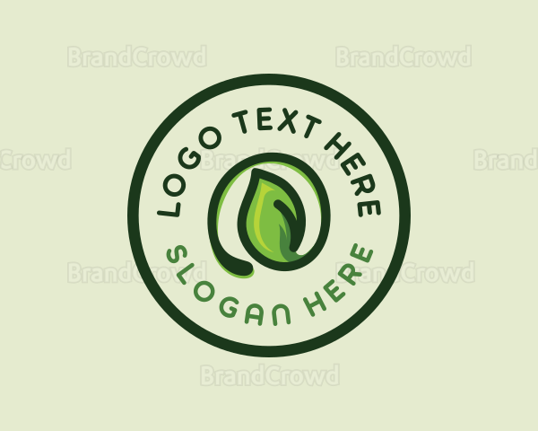 Plant Leaf Gardening Logo