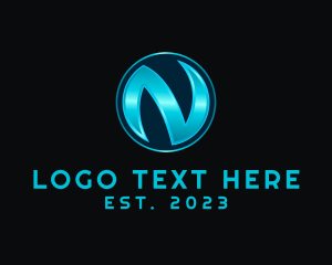Cyberspace - Technology Business Letter N logo design