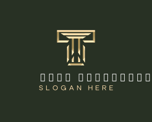 Industrial - Business Column Letter T logo design