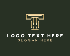 Agency - Business Column Letter T logo design