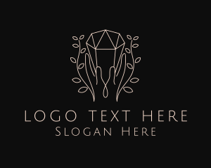 Hand - Crystal Hand Jewelry logo design