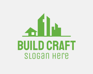 Home Building City logo design