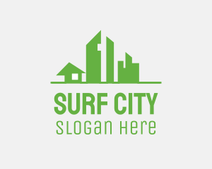 Home Building City logo design