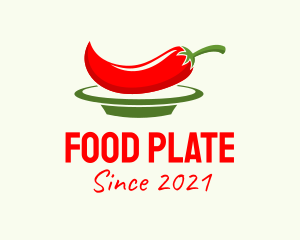 Plate - Chili Pepper Plate logo design