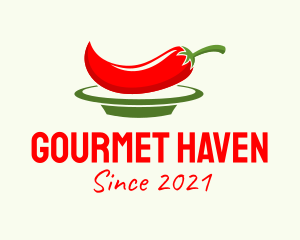 Chili Pepper Plate logo design