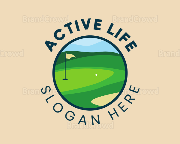 Golf Course Badge Logo