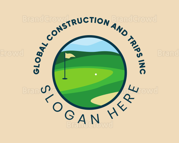 Golf Course Badge Logo