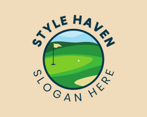 Golf Course Badge Logo