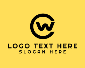 Monogram - Generic Circle Letter W logo design