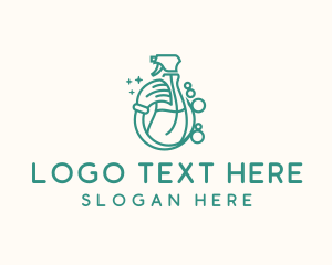 Hygiene - Spray Mop Cleaner logo design