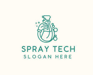 Spray Mop Cleaner logo design