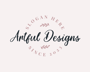 Aesthetic Feminine Wordmark logo design