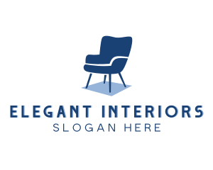 Interior Chair Furniture logo design