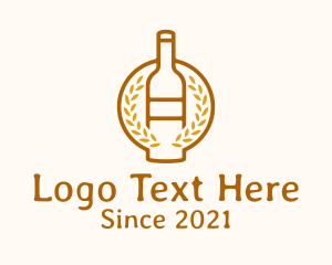 Wheat - Wheat Liquor Bottle logo design