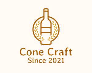 Wheat Liquor Bottle logo design