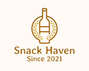 Wheat Liquor Bottle logo design