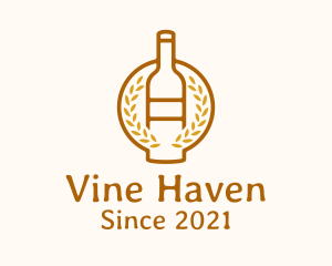 Wheat Liquor Bottle logo design