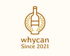 Wine - Wheat Liquor Bottle logo design