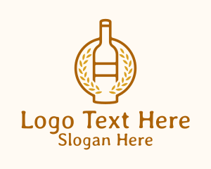Wheat Liquor Bottle Logo