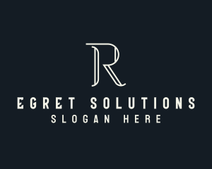 Elegant Letter R logo design