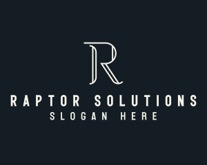 Elegant Letter R logo design