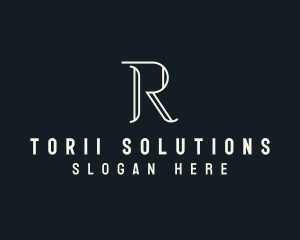 Elegant Letter R logo design