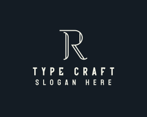 Typography - Elegant Letter R logo design