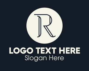 Initial - Elegant Letter R logo design