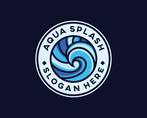 Aquatic Ocean Wave  logo design