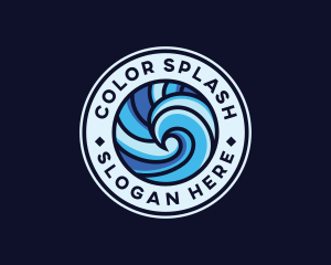 Aquatic Ocean Wave  logo design