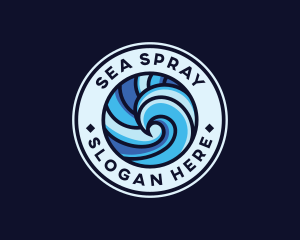 Aquatic Ocean Wave  logo design