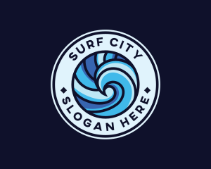 Aquatic Ocean Wave  logo design